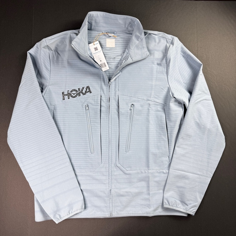 HOKA Men’s Light Blue Full-Zip Jacket